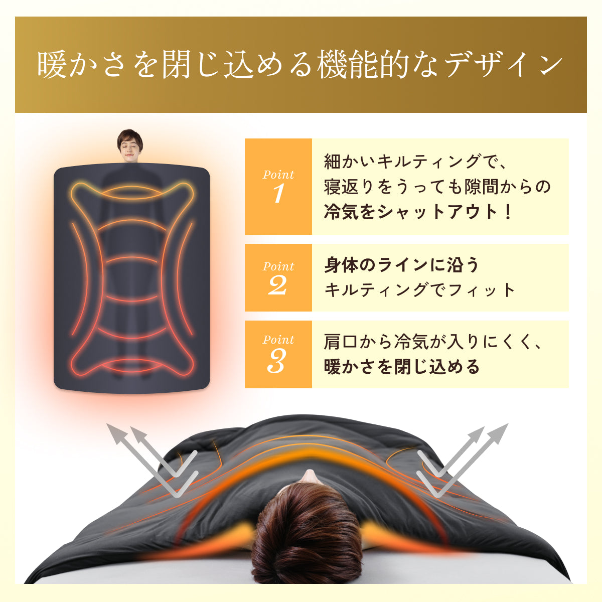 【もっちりしっとり まるでスフレな肌触り とろける寝心地】もちスフレ肌掛け布団