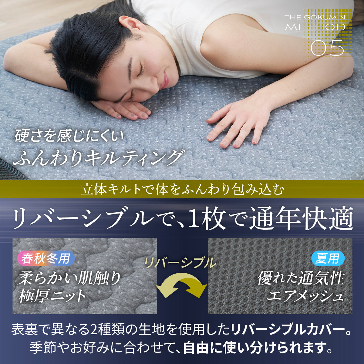 【慢性的な腰のダルさが、寝るだけでスッキリ。】リライブファイバーマットレス