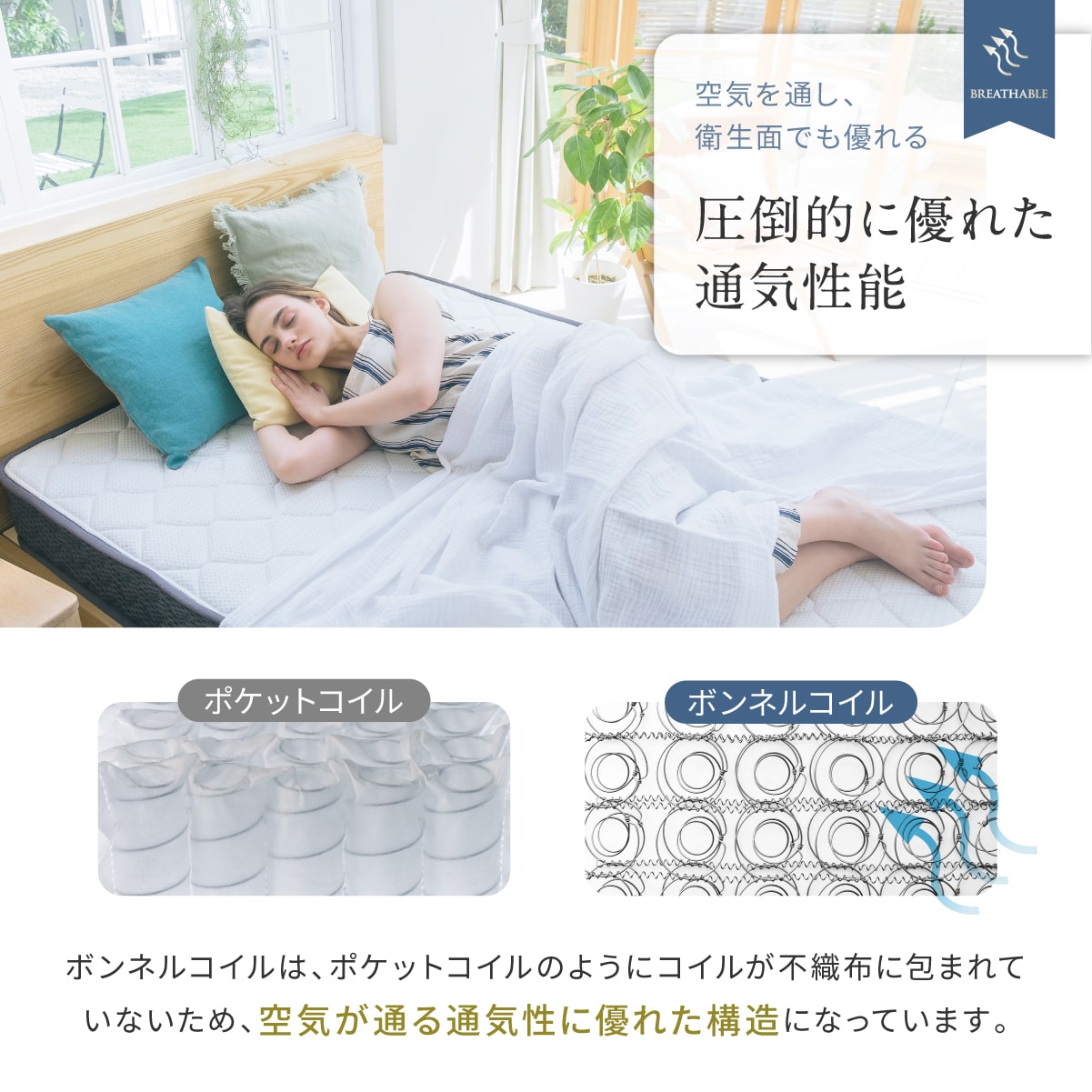 圧倒的に優れた通気性能