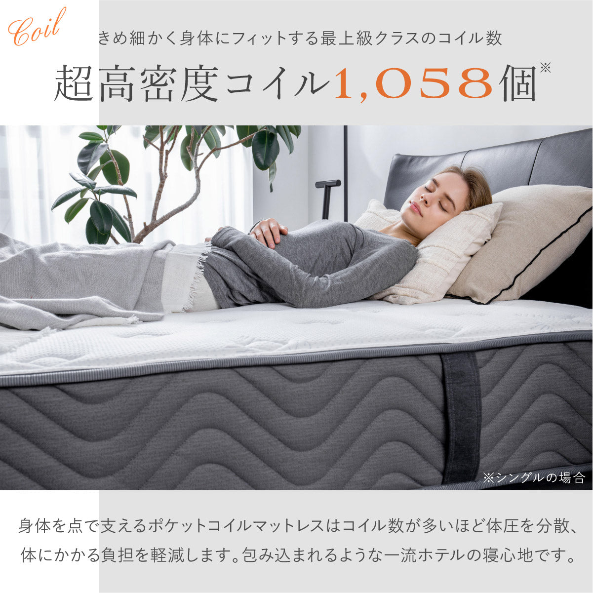 超高密度コイル1058個