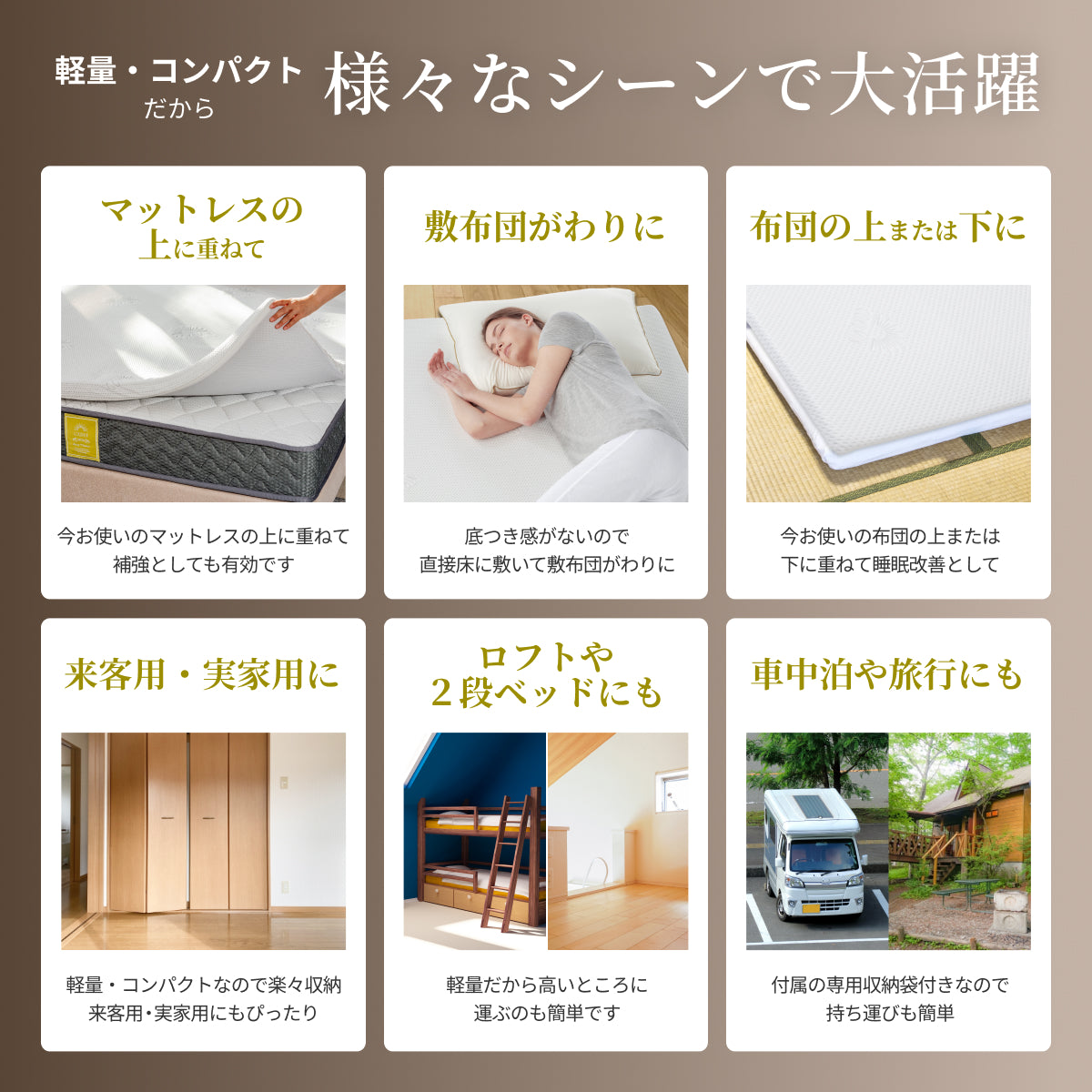 【包み込まれる寝心地 厚さ5cm】プレミアム低反発マットレス