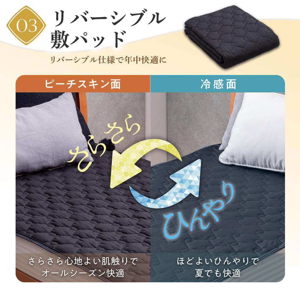 【低反発マットレス・低反発枕・敷パッド すぐに使える】プレミアム低反発3点セット