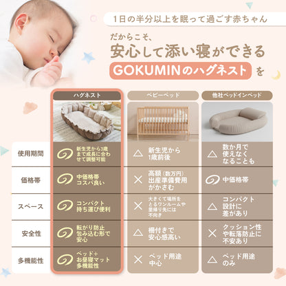 【現役ママ目線で本当に欲しかったベビーベッドを形に】ハグネスト
