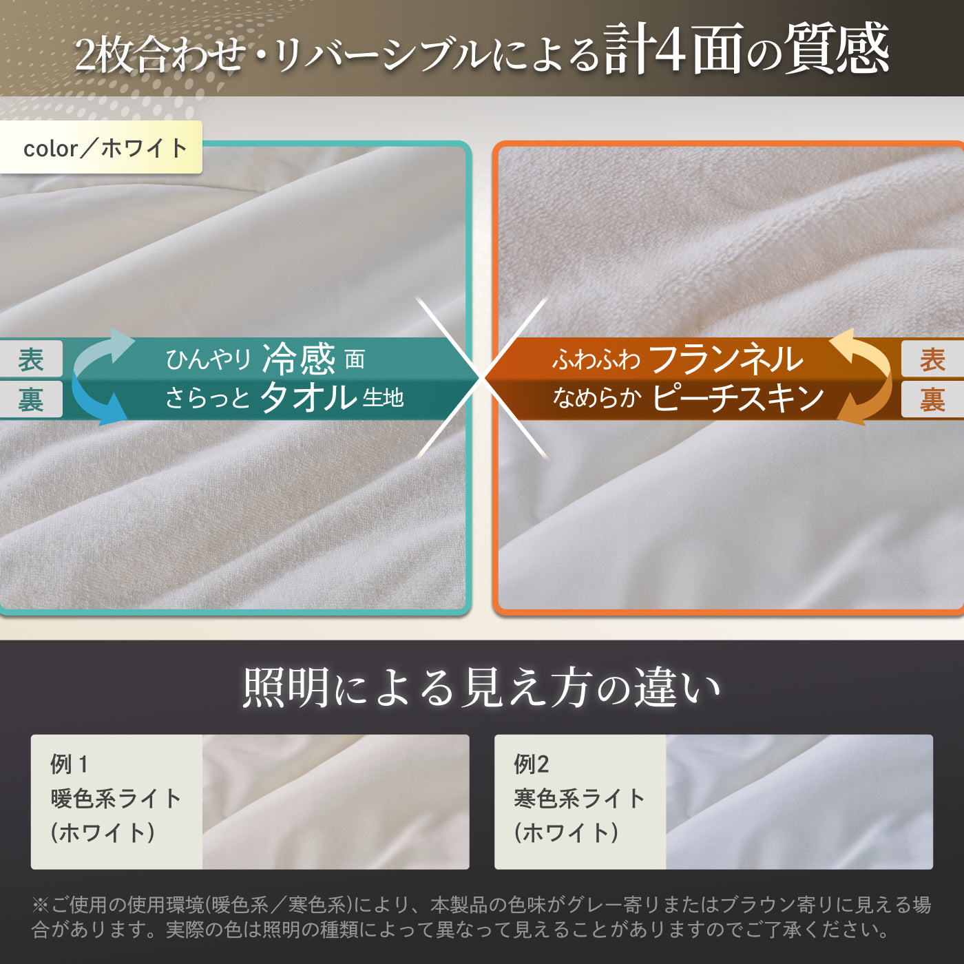 いつでも快適な寝心地に調整できる】2枚合わせオールシーズン