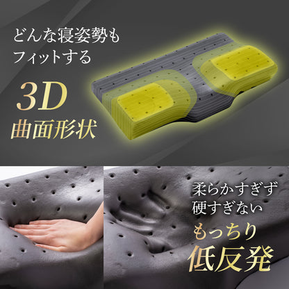 【GOKUMINのベストセラーが進化！】プレミアム低反発枕plus+