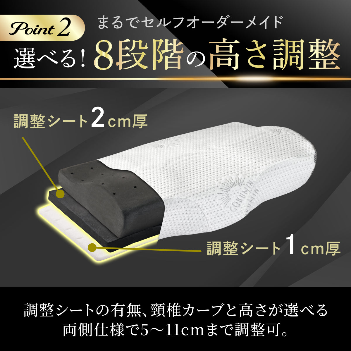 【GOKUMINのベストセラーが進化！】プレミアム低反発枕plus+