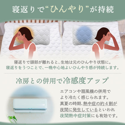 【ゴムバンドで着脱簡単！】オールシーズンリバーシブル枕パッド2枚セット
