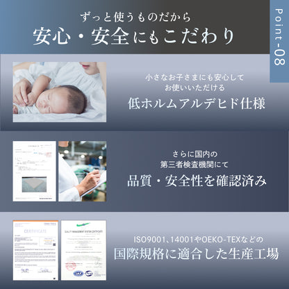 【あなたの体に寄り添い、心地よい眠りをサポート】GOKUMIN SIMPLE 三つ折りマットレス