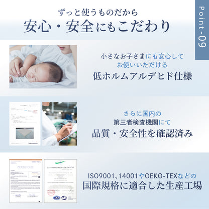 【あなたの体に寄り添い、心地よい眠りをサポート】GOKUMIN SIMPLE 三つ折りマットレス