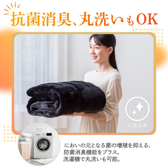 【極暖 吸湿して発熱するプラス2.5℃の暖かさ】Fab Warm フランネル敷きパッド