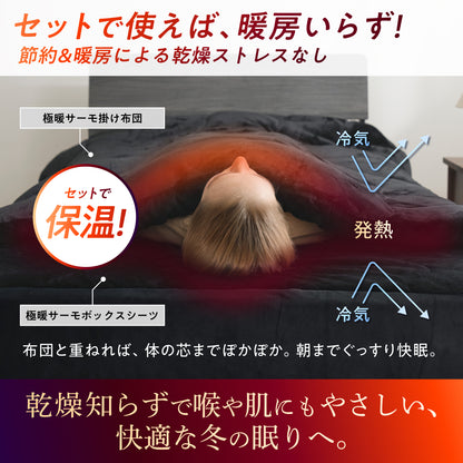 【究極あったか 敷く毛布】極暖サーモボックスシーツ