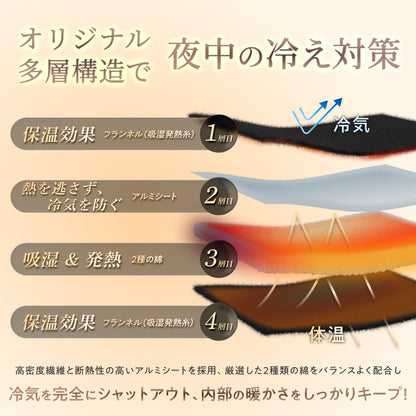 【シルクのような滑らか、快適な暖かさに包み込む】極暖サーモ掛け布団