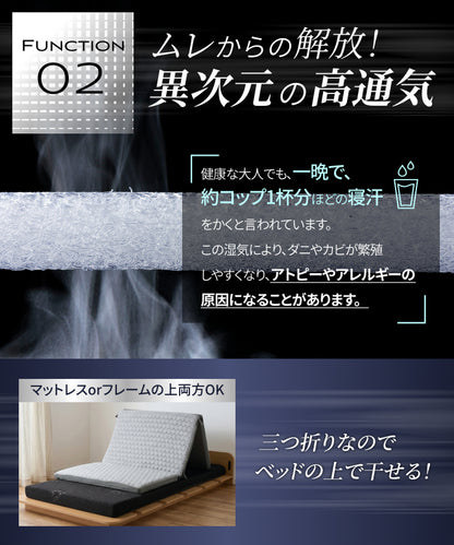 【腰を休ませる高反発5cm】リライブファイバーマットレストッパー