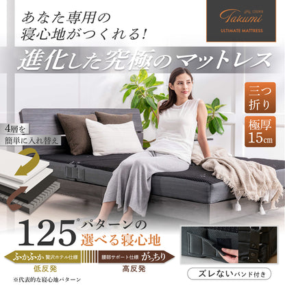 【腰サポート力アップ＋寝返りしてもズレない】アルティメイトマットレスplus＋