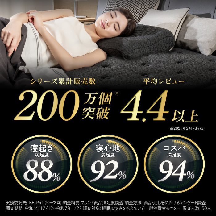 【一流ホテル仕様・究極の硬め寝心地】デュアルコイルマットレス プレミアムハード