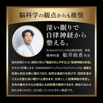 【一流ホテル仕様・究極の硬め寝心地】デュアルコイルマットレス プレミアムハード