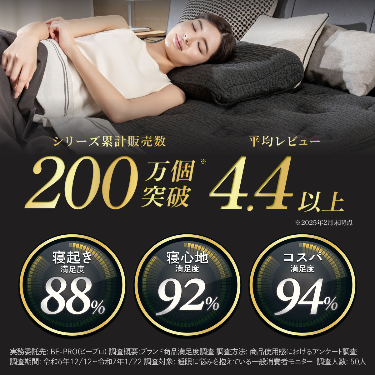 【極厚25cm高密度2層ポケットコイルが実現した贅沢な寝心地】デュアルコイルマットレス