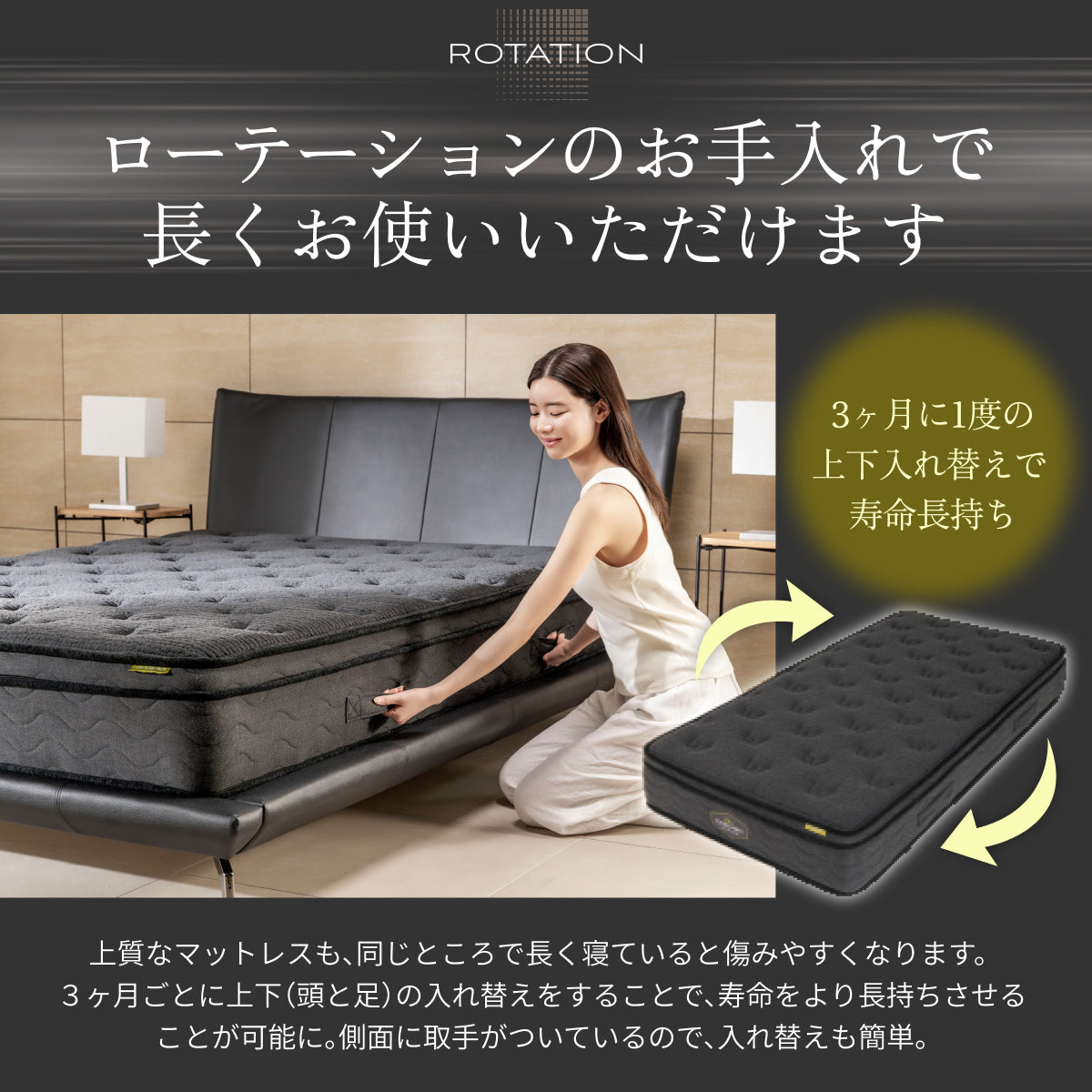 【極厚25cm高密度2層ポケットコイルが実現した贅沢な寝心地】デュアルコイルマットレス