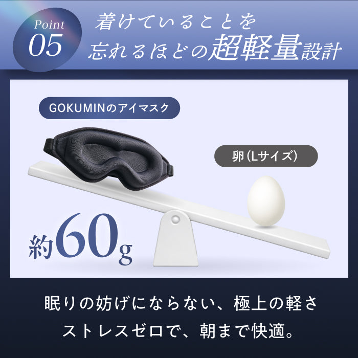 【完全無光で、身体が睡眠モードに切り替わる】CICAアイマスク-3Dエアフィット-