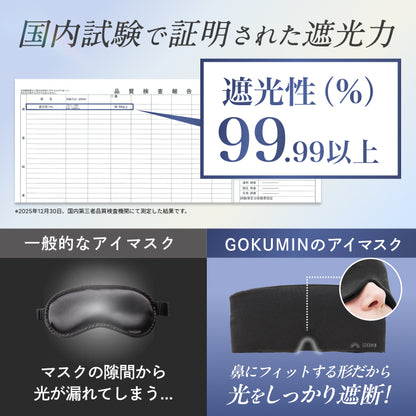 【究極遮光の決定版。本気の睡眠に、本気のアイマスク】CICAアイマスク-ナイトロック-