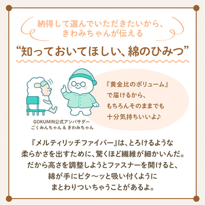 【極上のやわらかさで とろける寝心地】ふにゅとろまくら