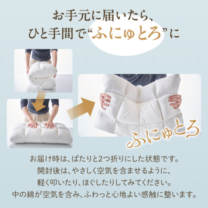 【極上のやわらかさで とろける寝心地】ふにゅとろまくら