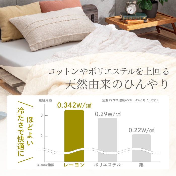 ひんやり しっとり ストレスフリーな肌掛け布団】ふわとろクレープ