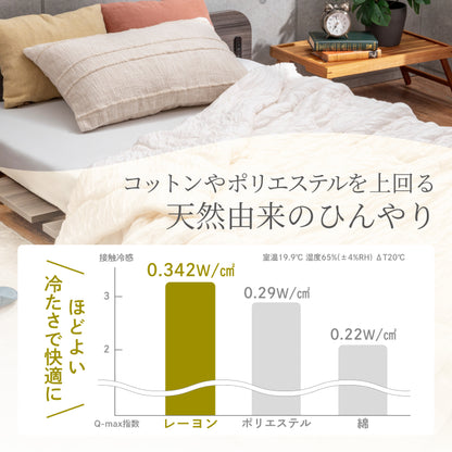 【ひんやり しっとり ストレスフリーな肌掛け布団】ふわとろクレープケット
