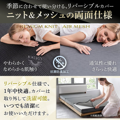 【低反発と高反発×2層で自分仕様の寝心地へ】プレミアムハイブリットマットレスNEO