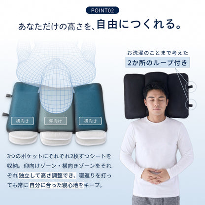 【全面メッシュで高通気×丸洗いOK】涼感メッシュ枕