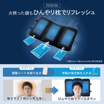 【全面メッシュで高通気×丸洗いOK】涼感メッシュ枕