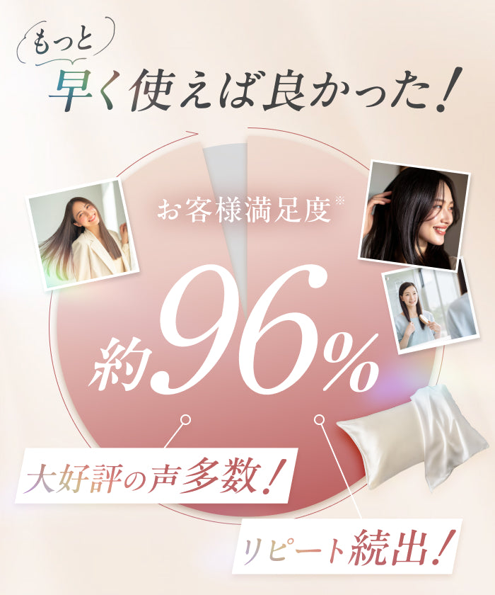 【厳選天然シルクを贅沢に使用、眠るたびに髪も肌も美しく】 シルク枕カバー <洗い替え2枚セット>