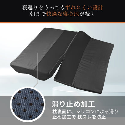 【14段階×20通り×大きめ低反発枕65×80cm】グランピロー ソフト/ハード