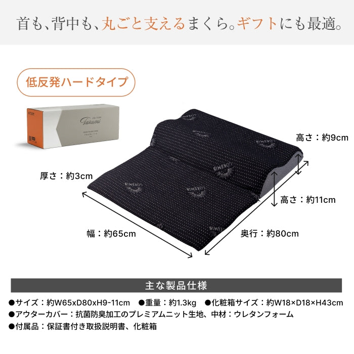 14段階×20通り×大きめ低反発枕65×80cm】グランピロー ソフト/ハード