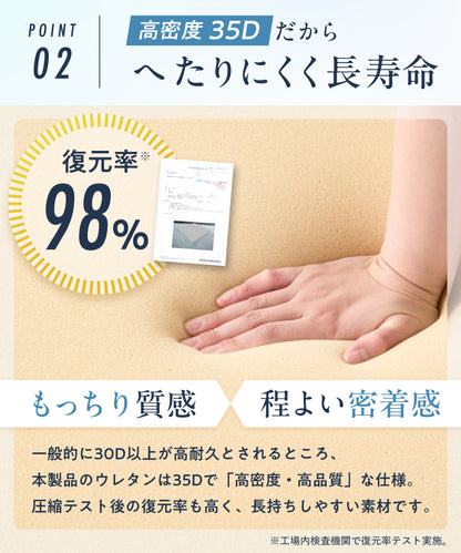 【2段階の傾斜でサポート×35D高密度】三角クッション