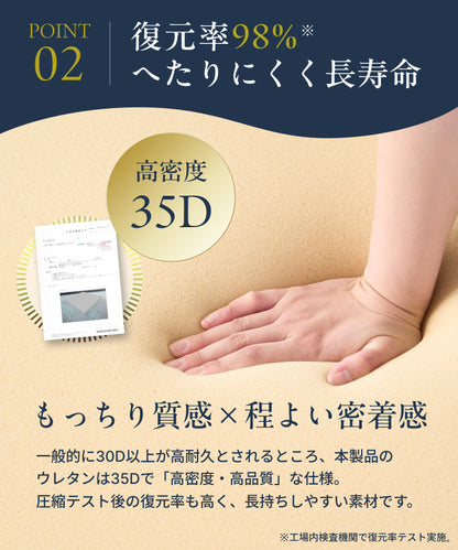【2段階の傾斜でサポート×35D高密度】三角クッション