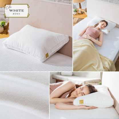 【極上ふわふわ綿で一流ホテルの寝心地】プレミアムホテルスタイルピロー