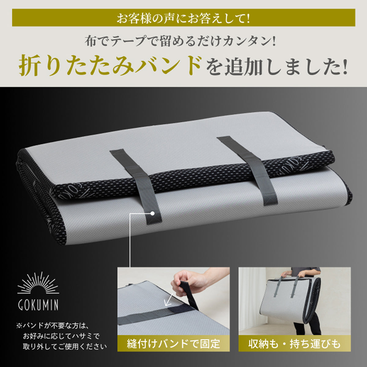 【厚さ5cm180Nやや硬め トリプル抗菌加工】高反発マットレス For Men　