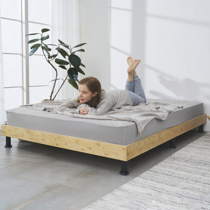 【国産×天然竹の上質な1台】プレミアムバンブーベッド ヘッドボードなし