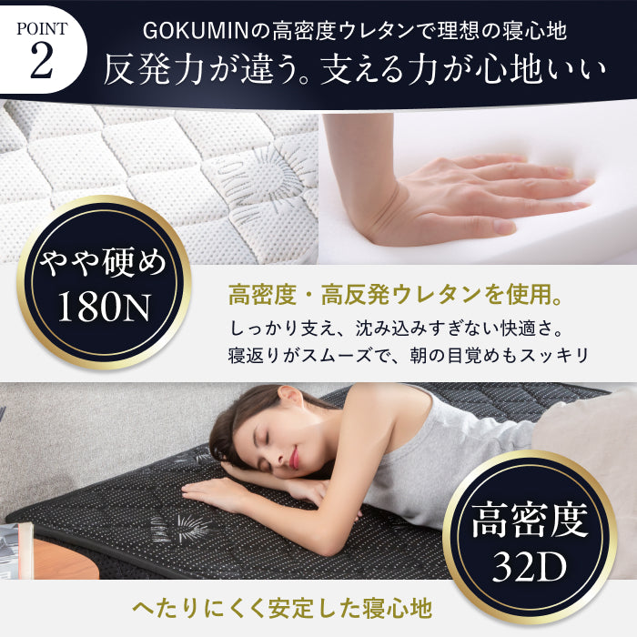 【極上の寝心地 極厚20cm】プレミアムスプリングマットレス