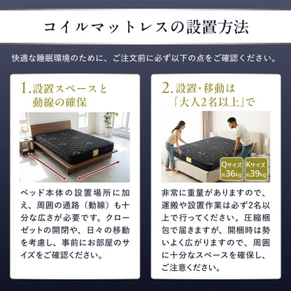 【極上の寝心地 極厚20cm】プレミアムスプリングマットレス