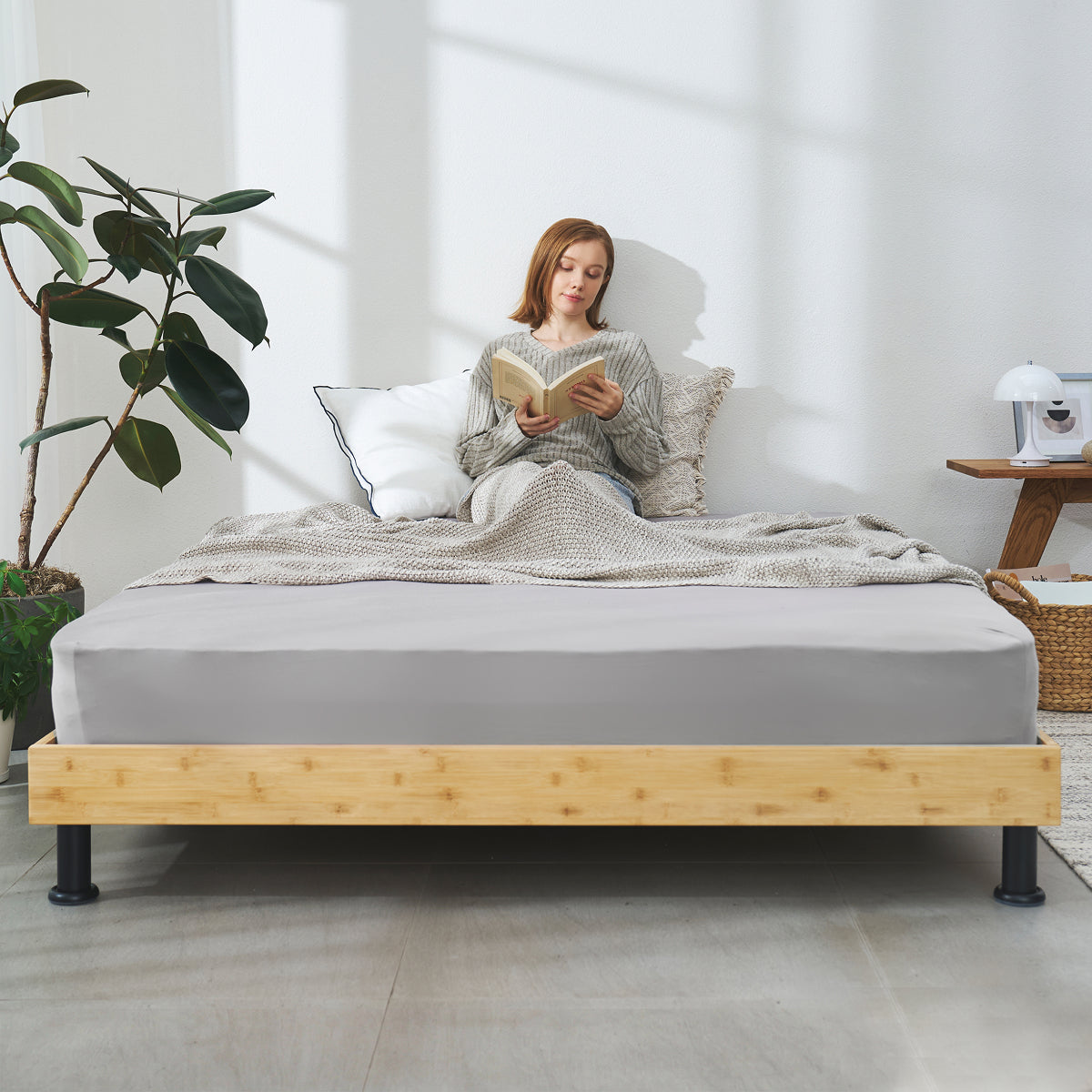 【国産×天然竹の上質な1台】プレミアムバンブーベッド ヘッドボードなし