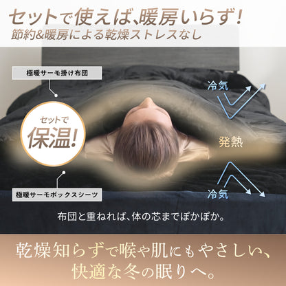 【究極あったか 敷く毛布】極暖サーモボックスシーツ