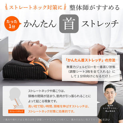 【活性炭配合でパワーアップ！オーダーメード級の高さ調整可能】 Takumi 無重力ジェルピロー NEO