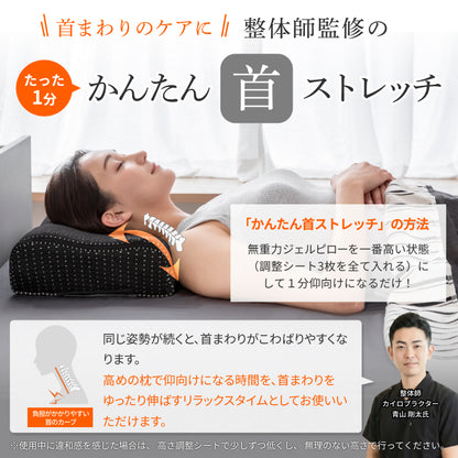 【活性炭配合でパワーアップ！オーダーメード級の高さ調整可能】 Takumi 無重力ジェルピロー NEO