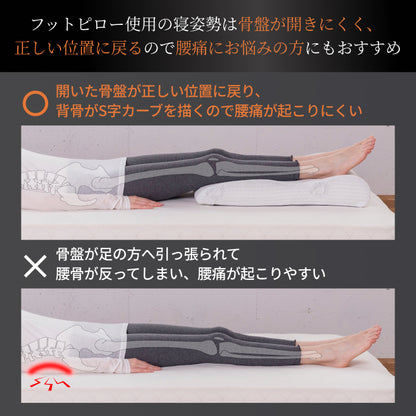 【整体師監修 むくみのお悩みに 新感覚無重力】フットピロー