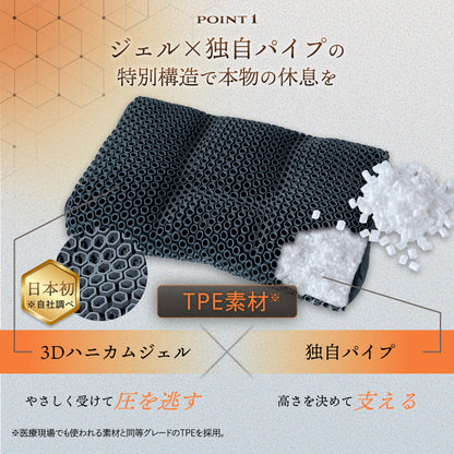 【立体3Dハニカム構造でやさしくフィット】メディゼロピロー