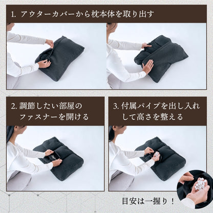 【立体3Dハニカム構造でやさしくフィット】メディゼロピロー