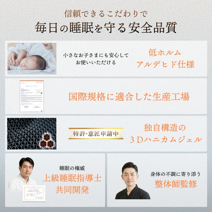 【立体3Dハニカム構造でやさしくフィット】メディゼロピロー