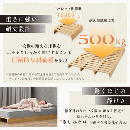 【国内品質の安心感】プレミアム パレットベッド